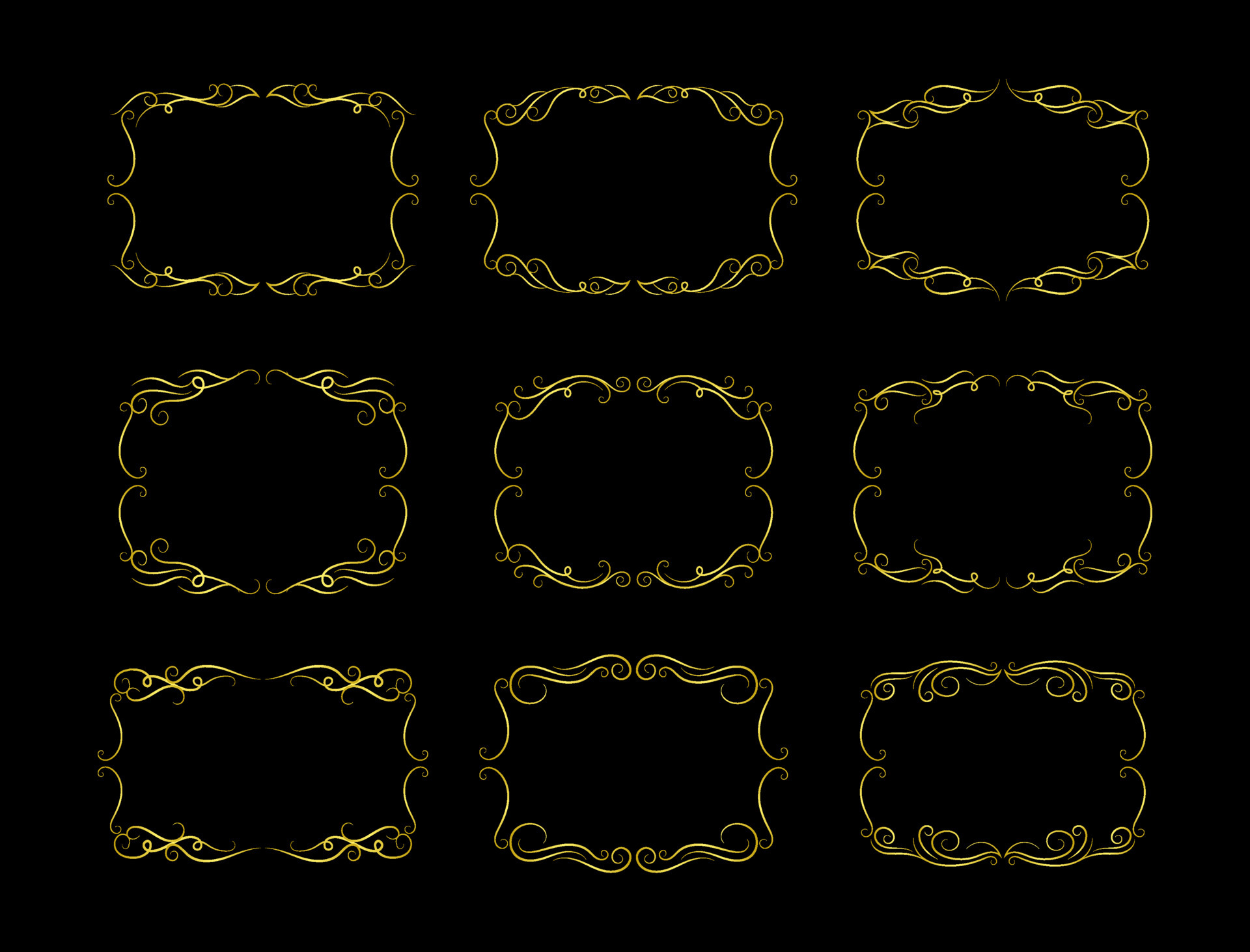 frame gold vintage element vector 4250401 Vector Art at Vecteezy