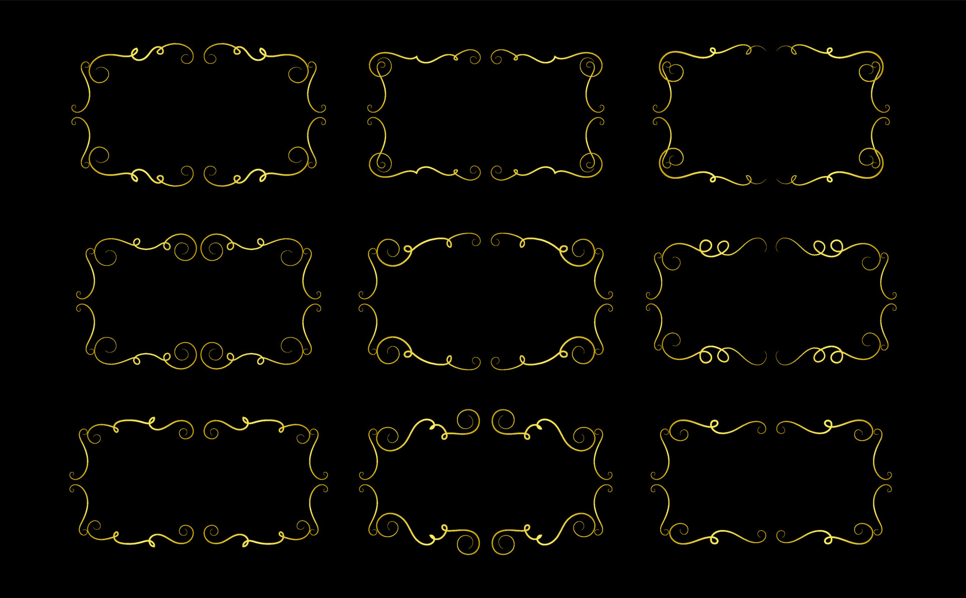 frame gold vintage element vector 4250402 Vector Art at Vecteezy