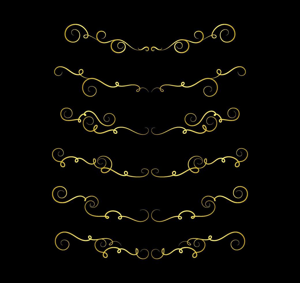 frame gold vintage element vector