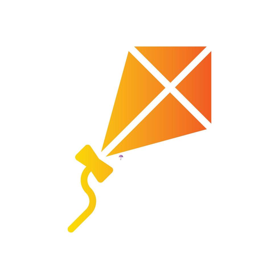 kite gradient icon vector