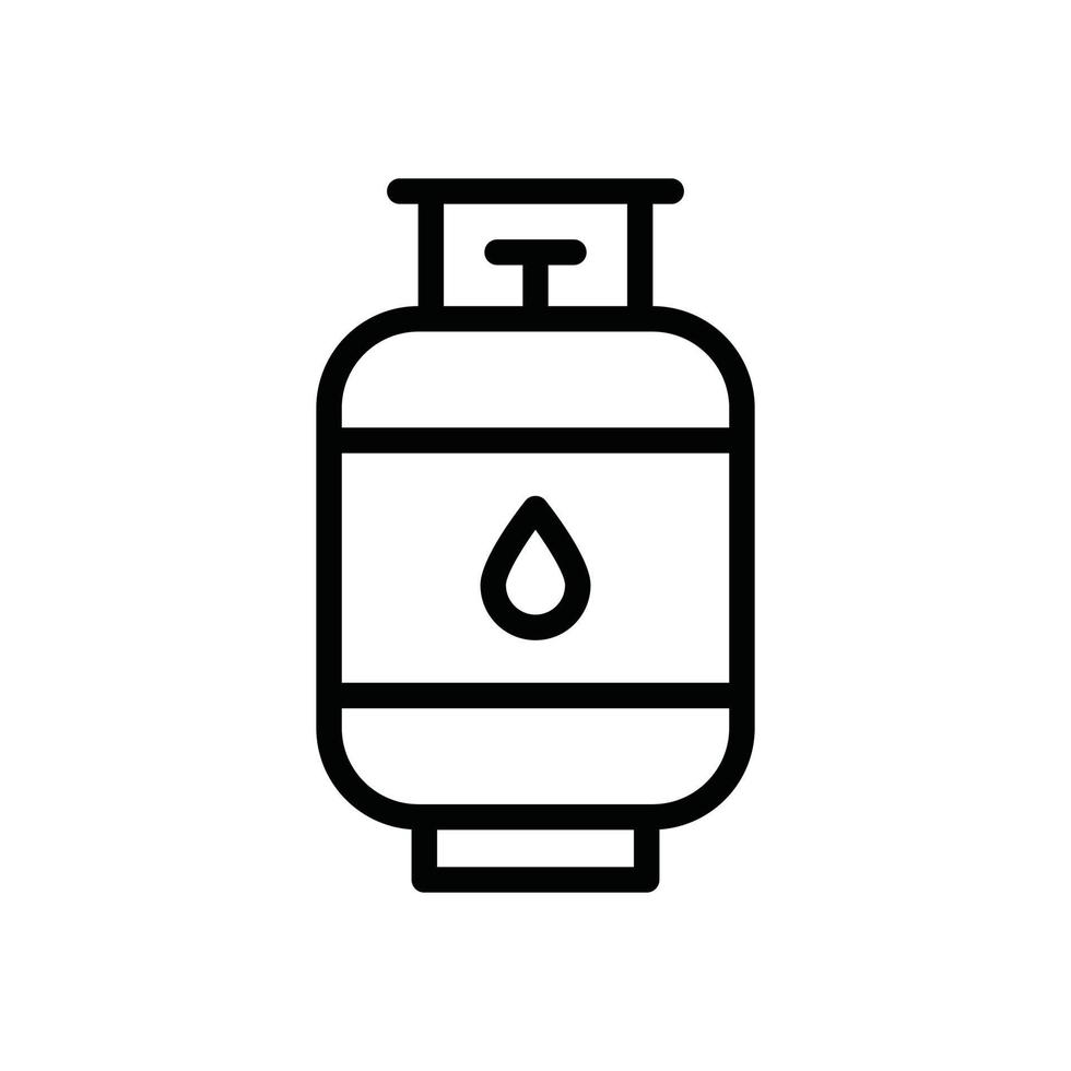 gas cylinder glyph icon vector