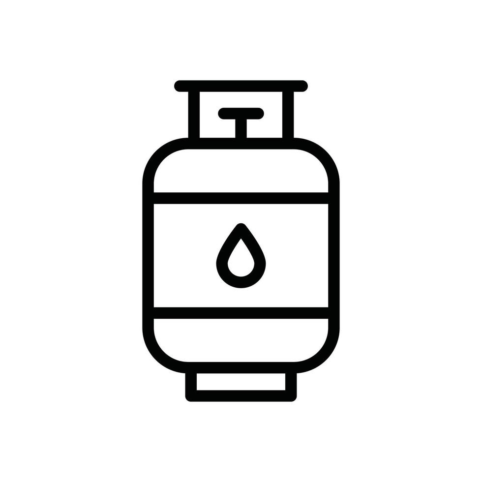 gas cylinder glyph icon vector