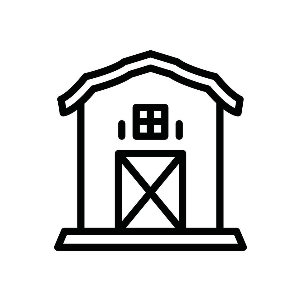 farm house line icon vector