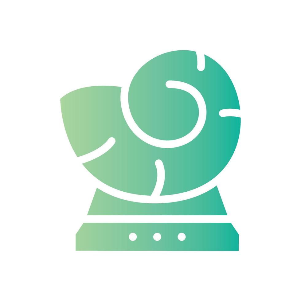 fossil gradient icon vector