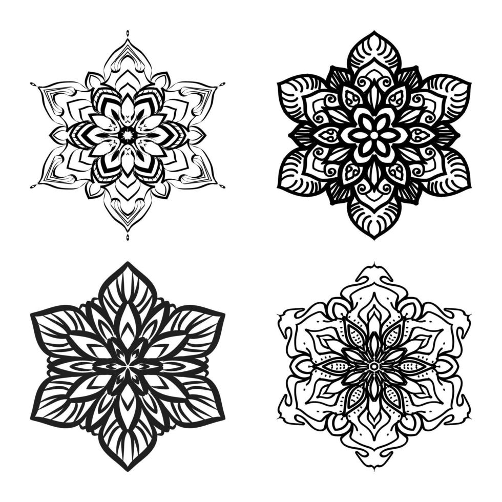 christmas snowflake ornament vector