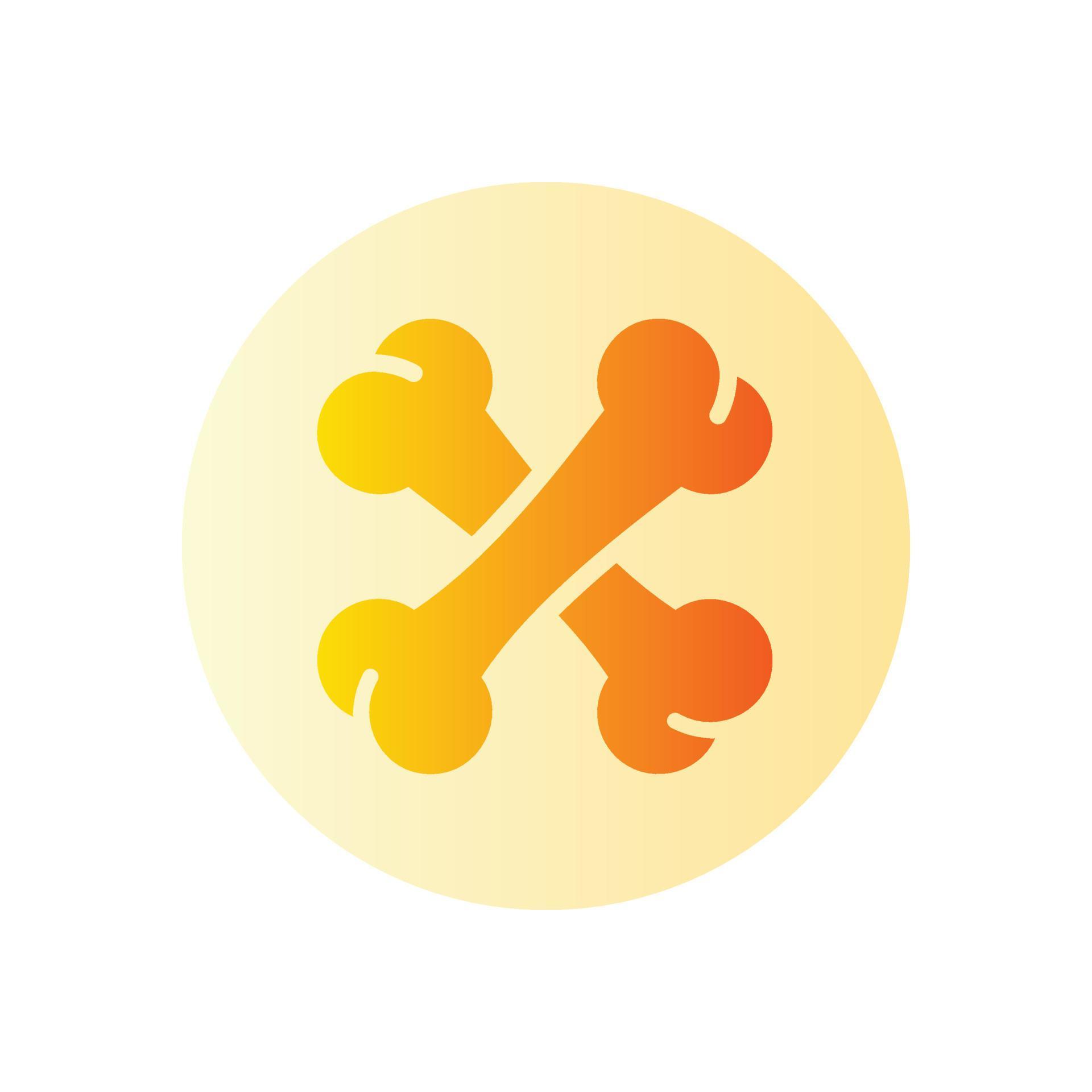 bones gradient icon 4252511 Vector Art at Vecteezy