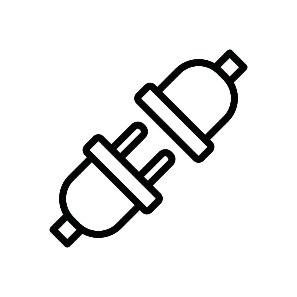 plug glyph icon vector
