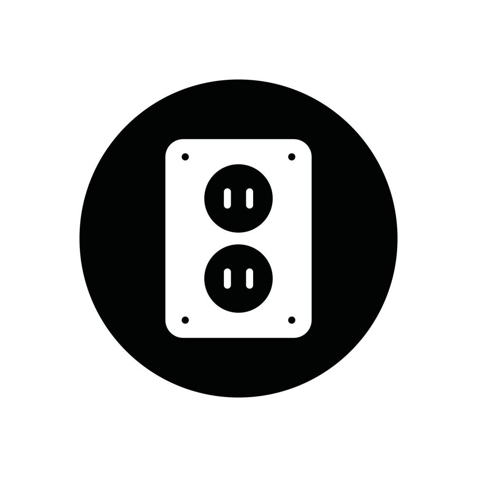 power strip glyph icon vector