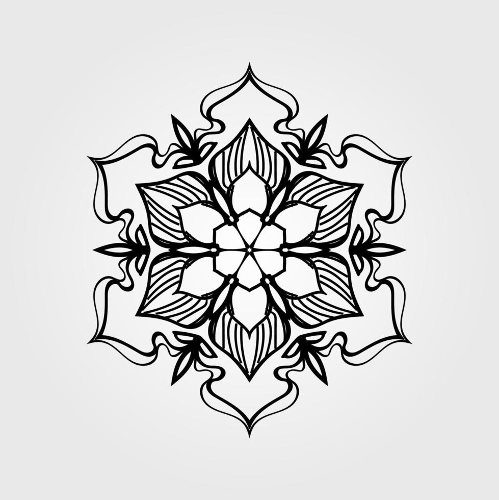 christmas snowflake ornament vector