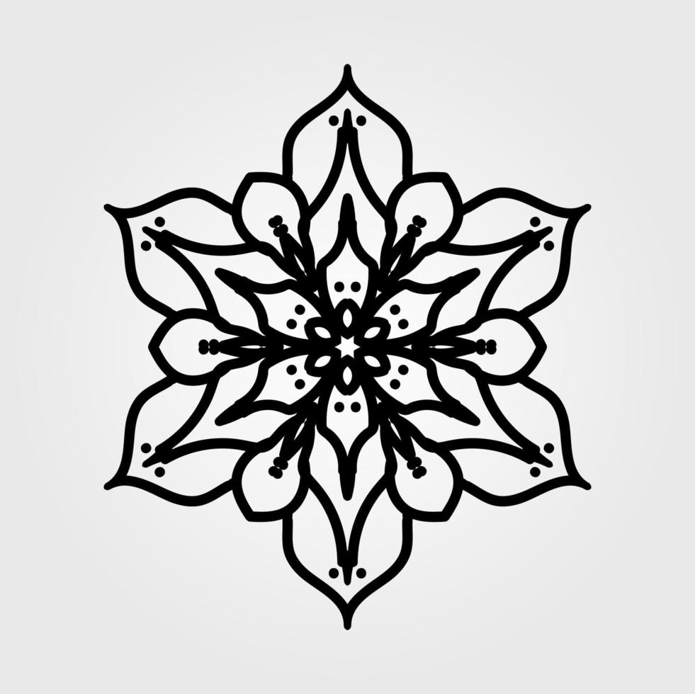 christmas snowflake ornament vector