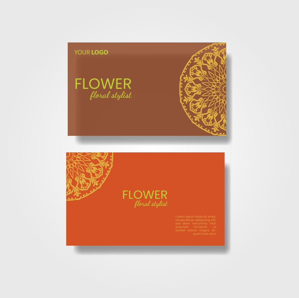 Business Card. Vintage decorative elements. Ornamental floral business cards, oriental pattern, vector illustration. Islam, Arabic, Indian, turkish, pakistan, chinese, ottoman motifs.