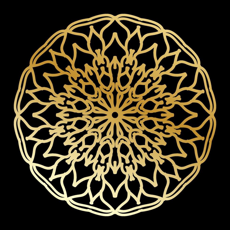 Vector round abstract circle. Luxury Mandala style.