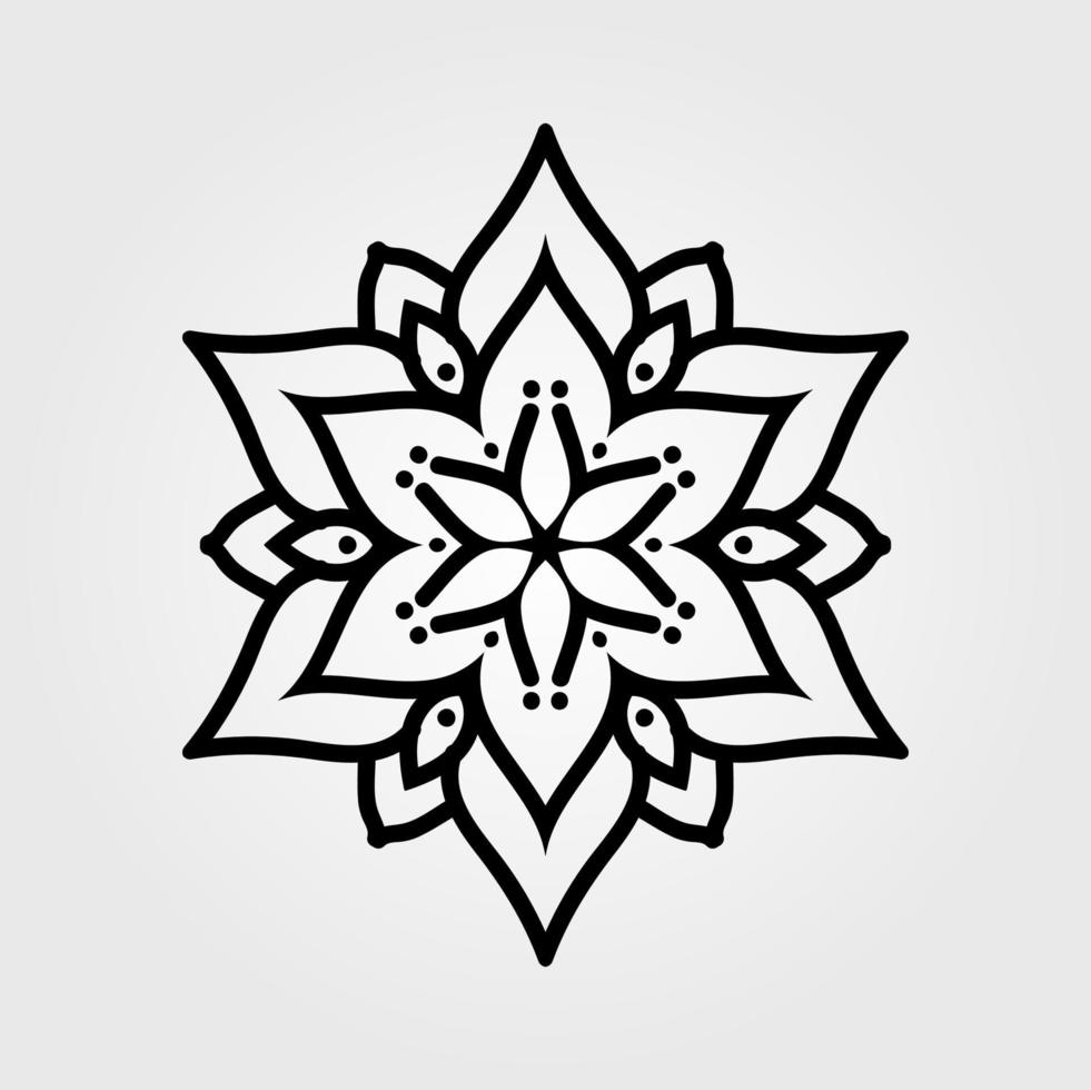 christmas snowflake ornament vector