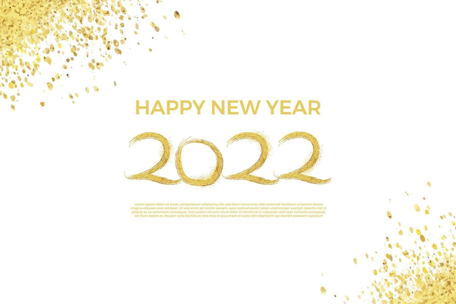 2022 Happy New Year logo text design. 2022 number design template. Collection of 2021 happy new year symbols. Vector illustration