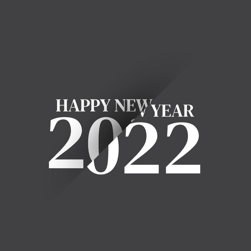 2022 Happy New Year logo text design. 2022 number design template. Collection of 2021 happy new year symbols. Vector illustration