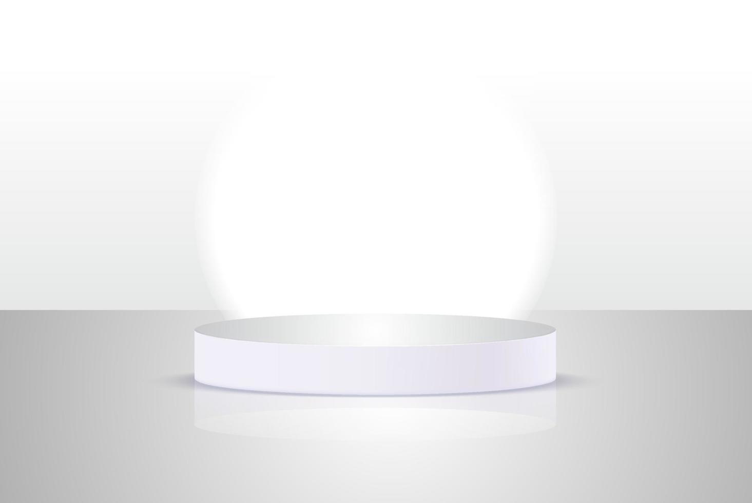 Background vector 3d gray render with podium white 3d and minimal white wall scene, minimal podium white background 3d rendering abstract stage gray. Stage render for product on white podium studio