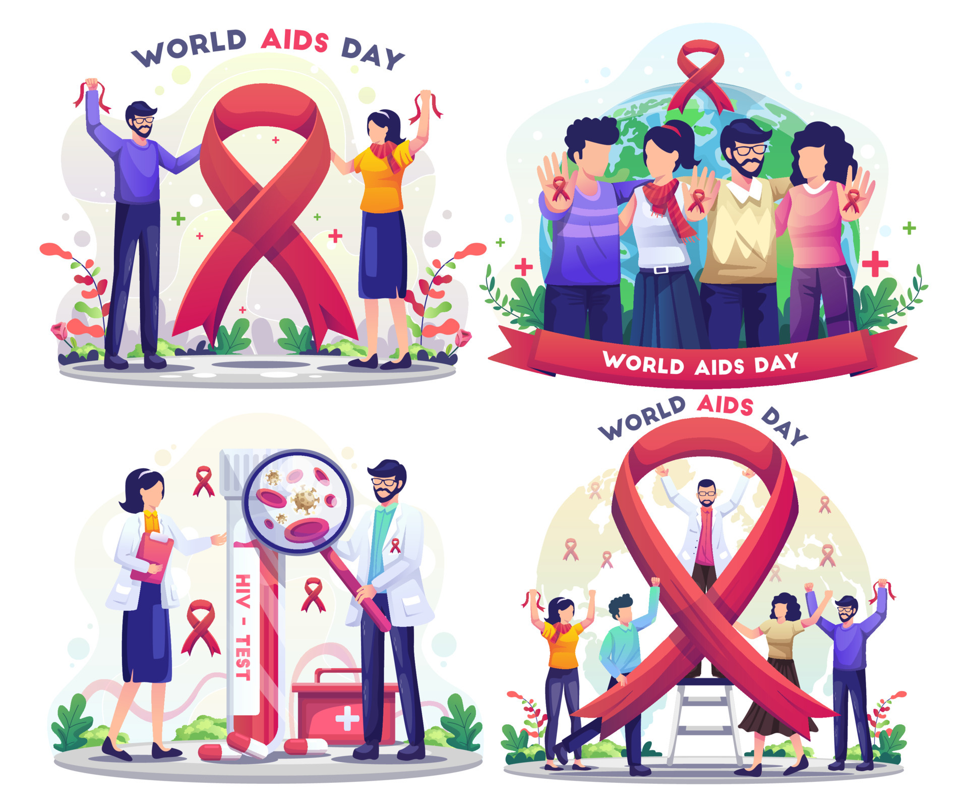 Red ribbon on dark background, World AIDS Day, concept of helping those in  need, Generative AI illustration 29590992 Stock Photo at Vecteezy