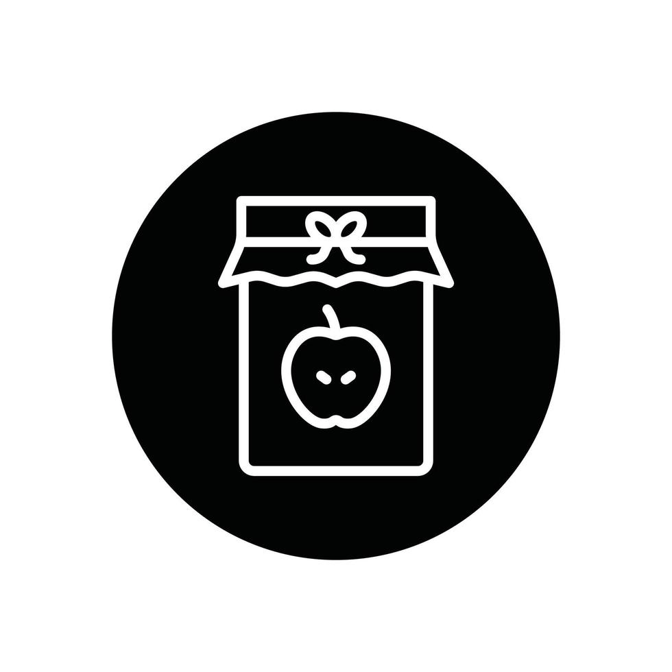 apple jam glyph icon vector