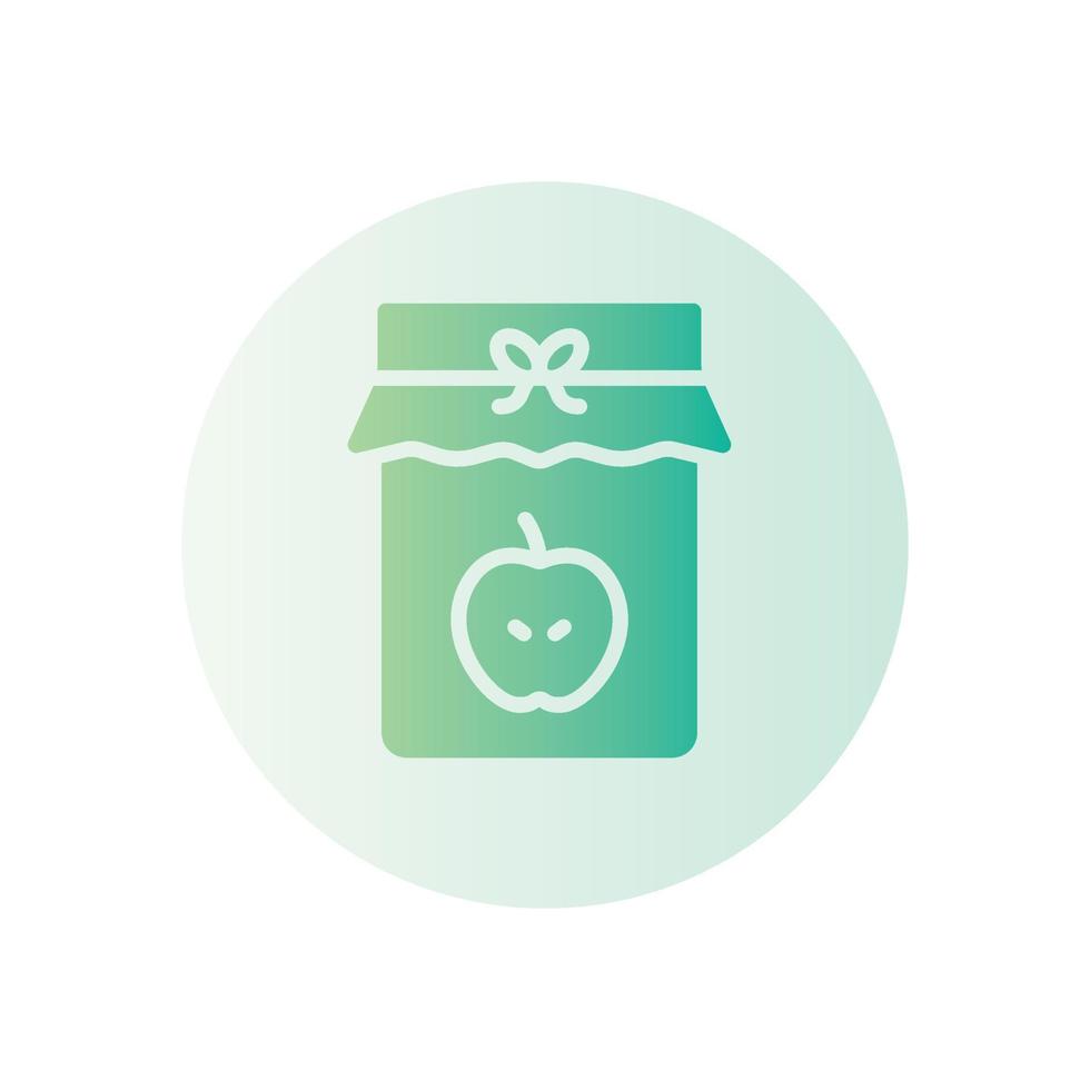 apple jam gradient icon vector