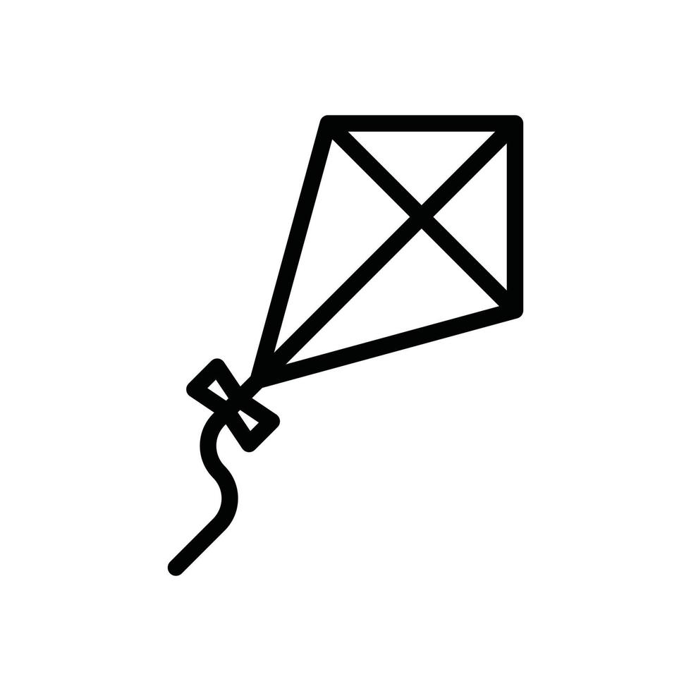 kite line icon vector