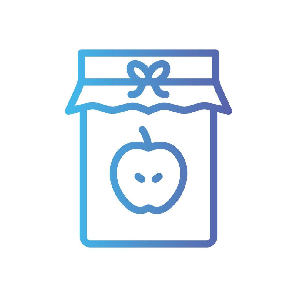 apple jam gradient icon vector