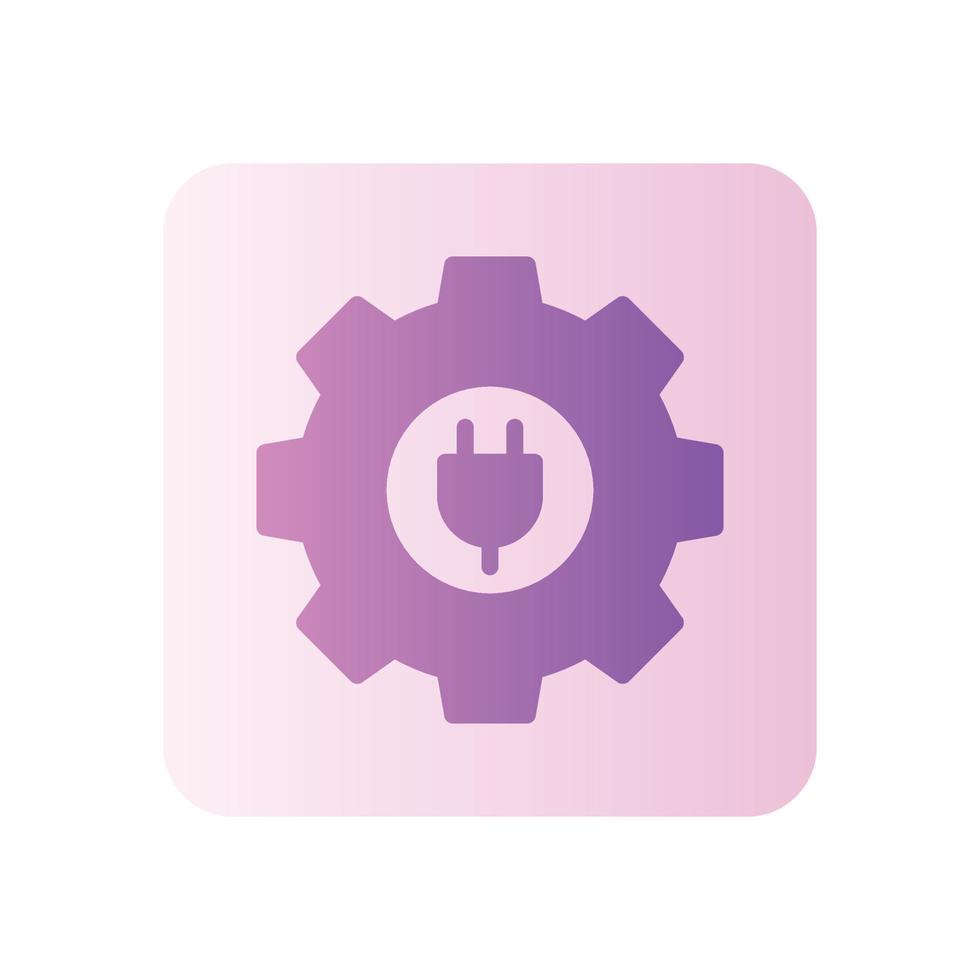 light setting gradient icon vector