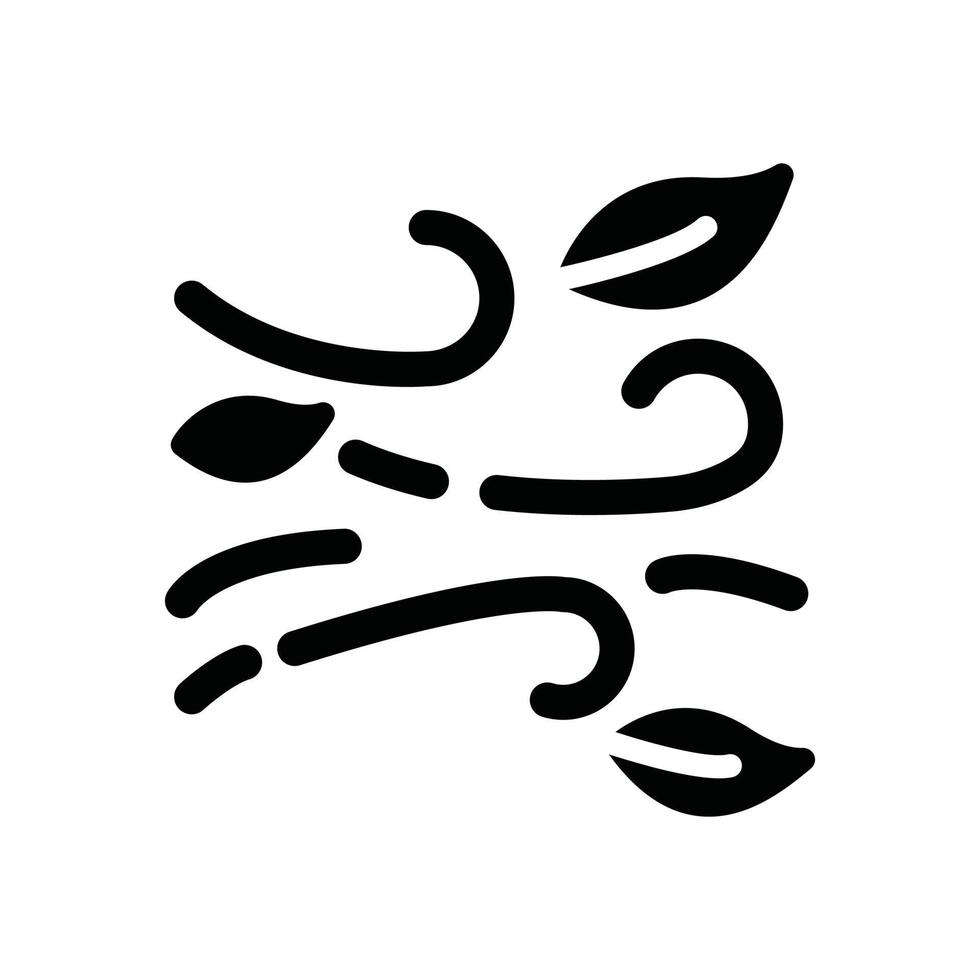 wind glyph icon vector