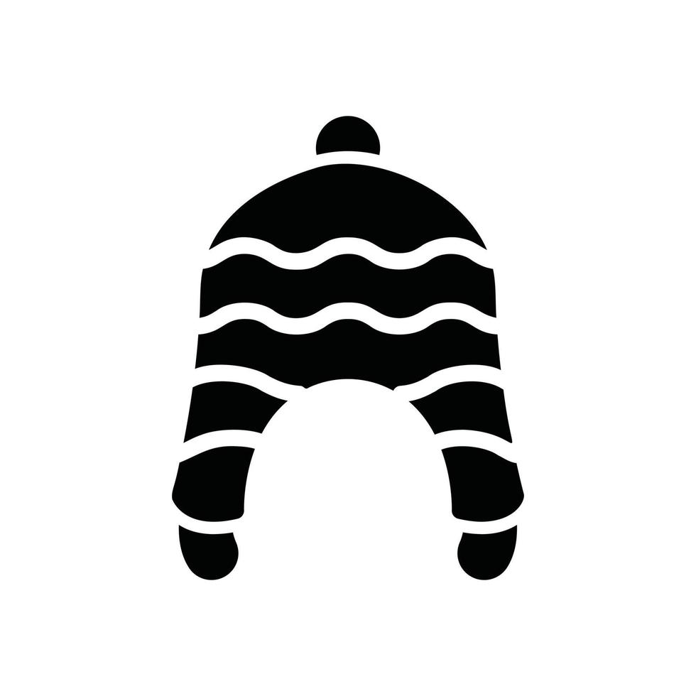 chullo glyph icon vector