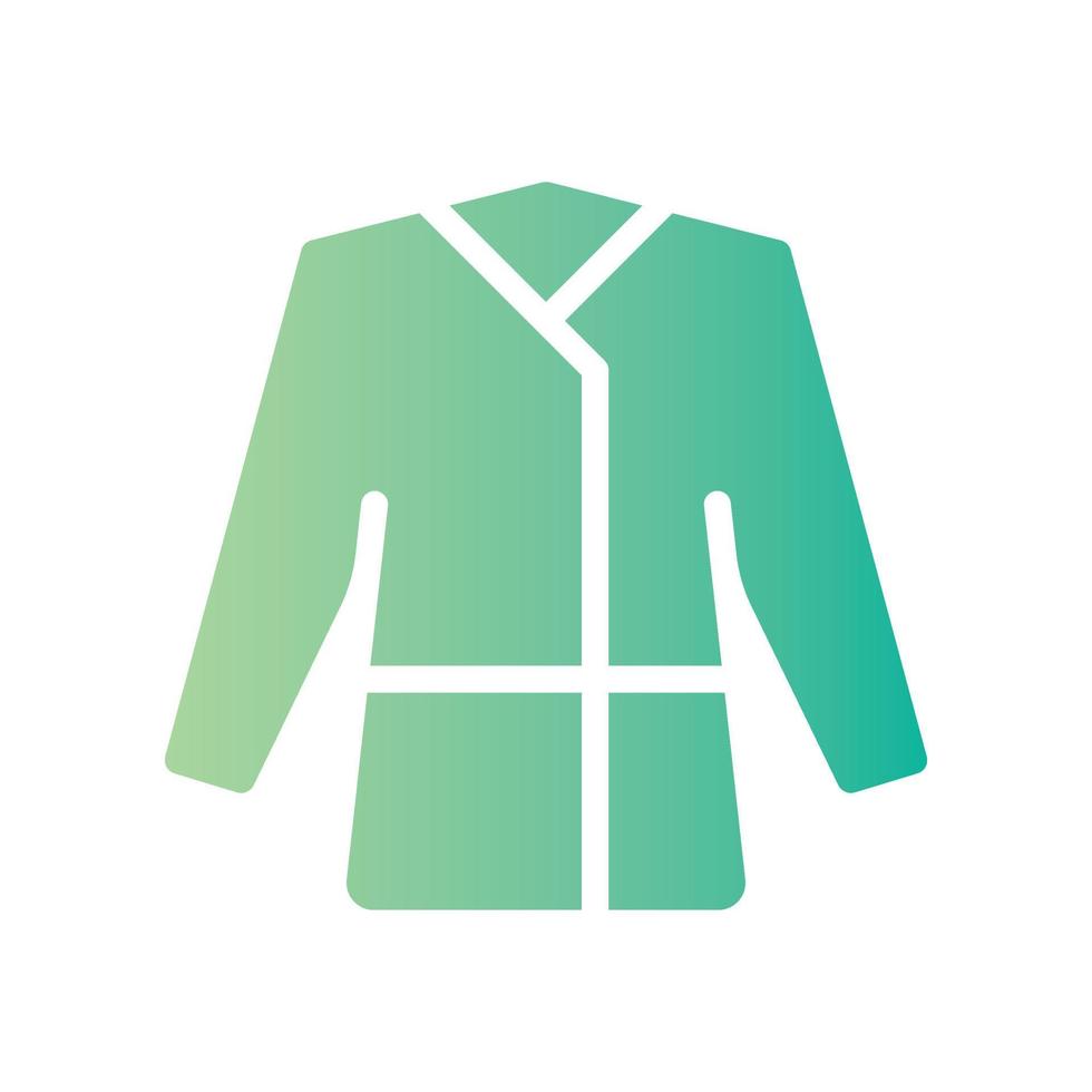 coat gradient icon vector