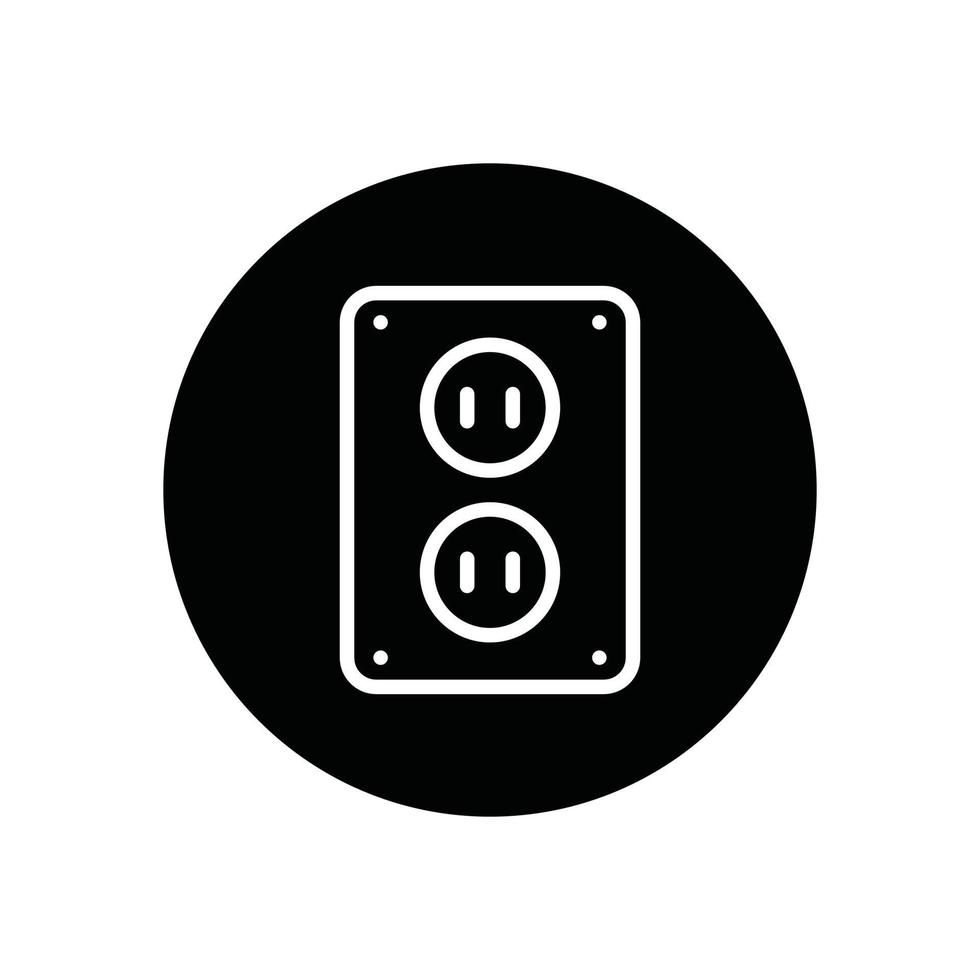 power strip glyph icon vector