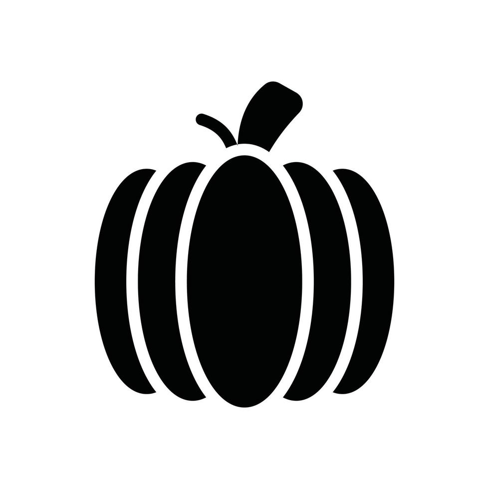 icono de glifo de calabaza vector