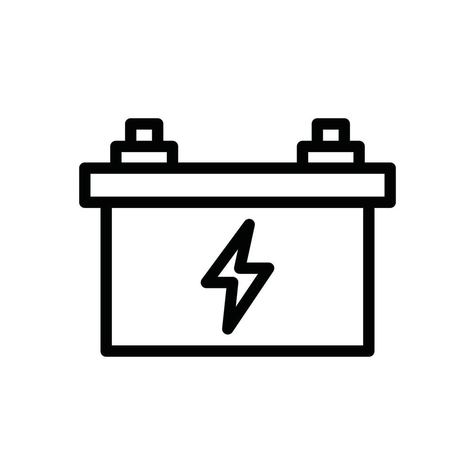 Car Battery glyph icon vector