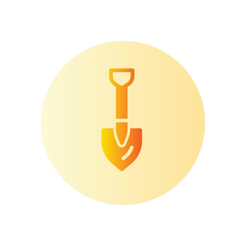 shovel gradient icon vector