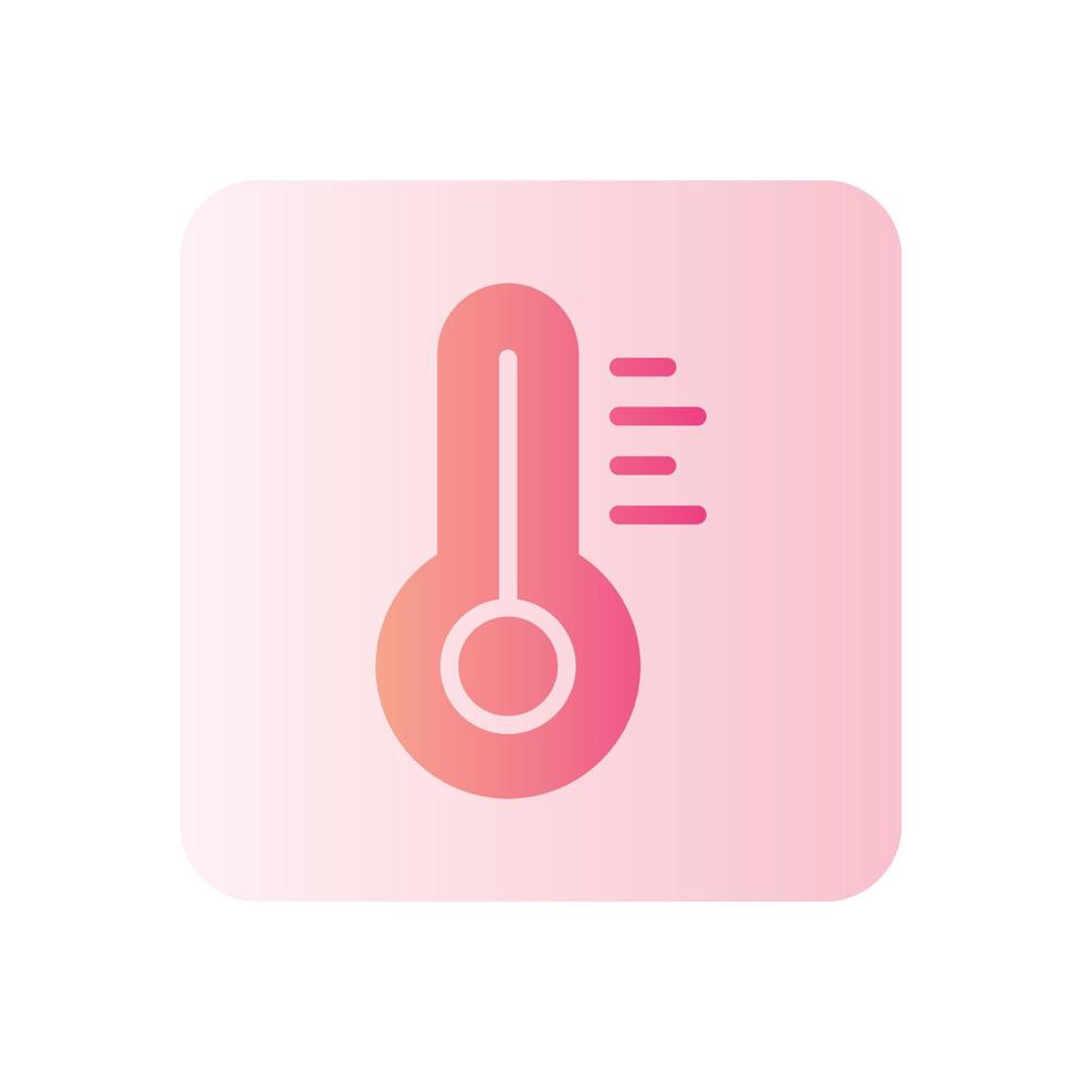 icono de gradiente de temperatura vector