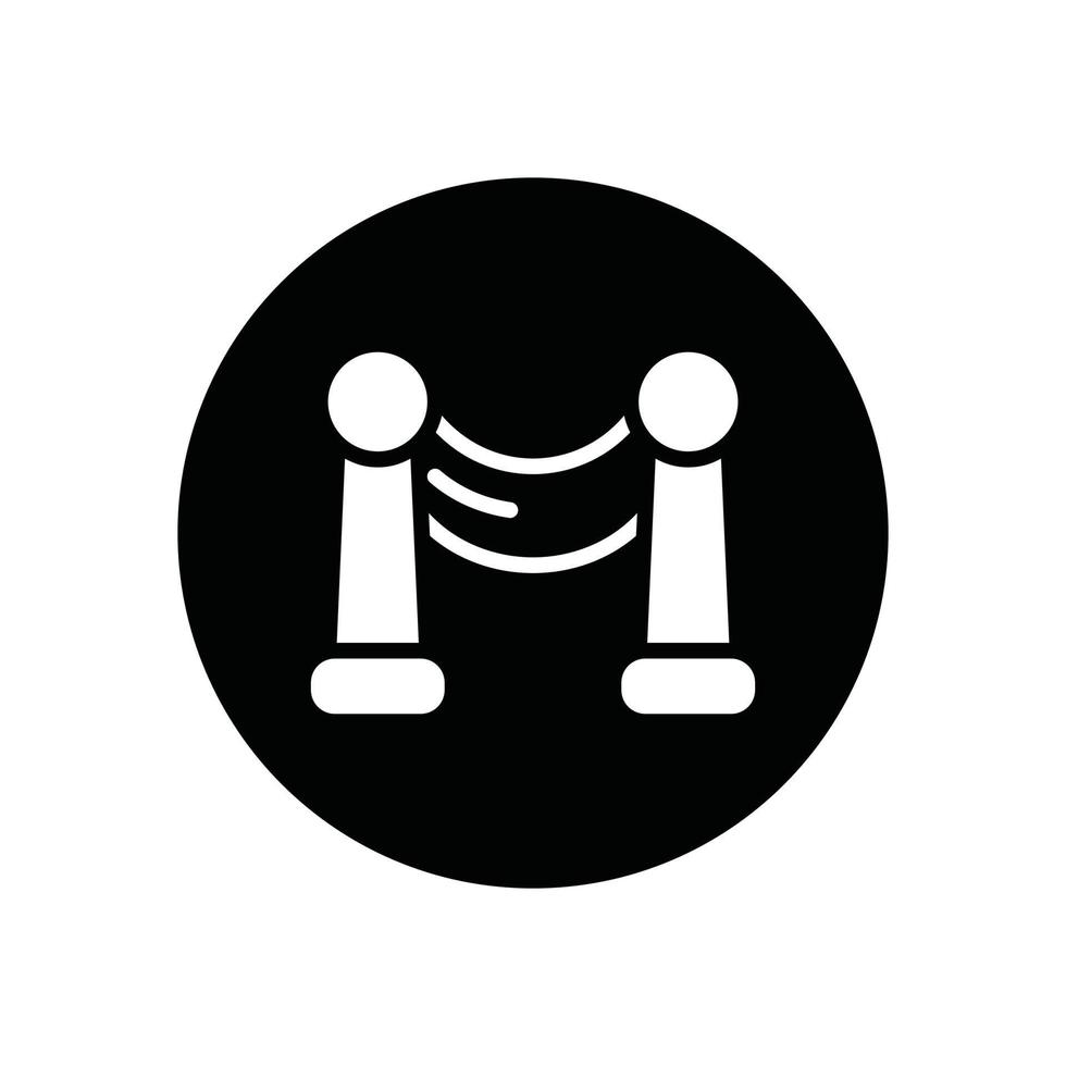 barrier glyph icon vector
