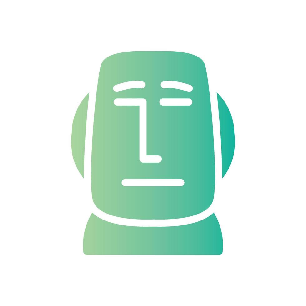 moai gradient icon 4254802 Vector Art at Vecteezy