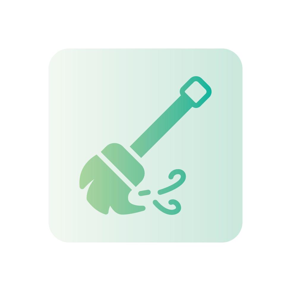broom gradient icon vector