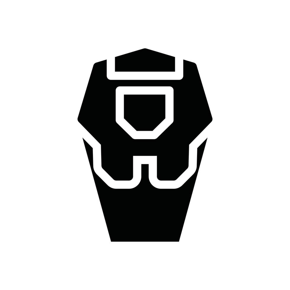 coffin glyph icon vector