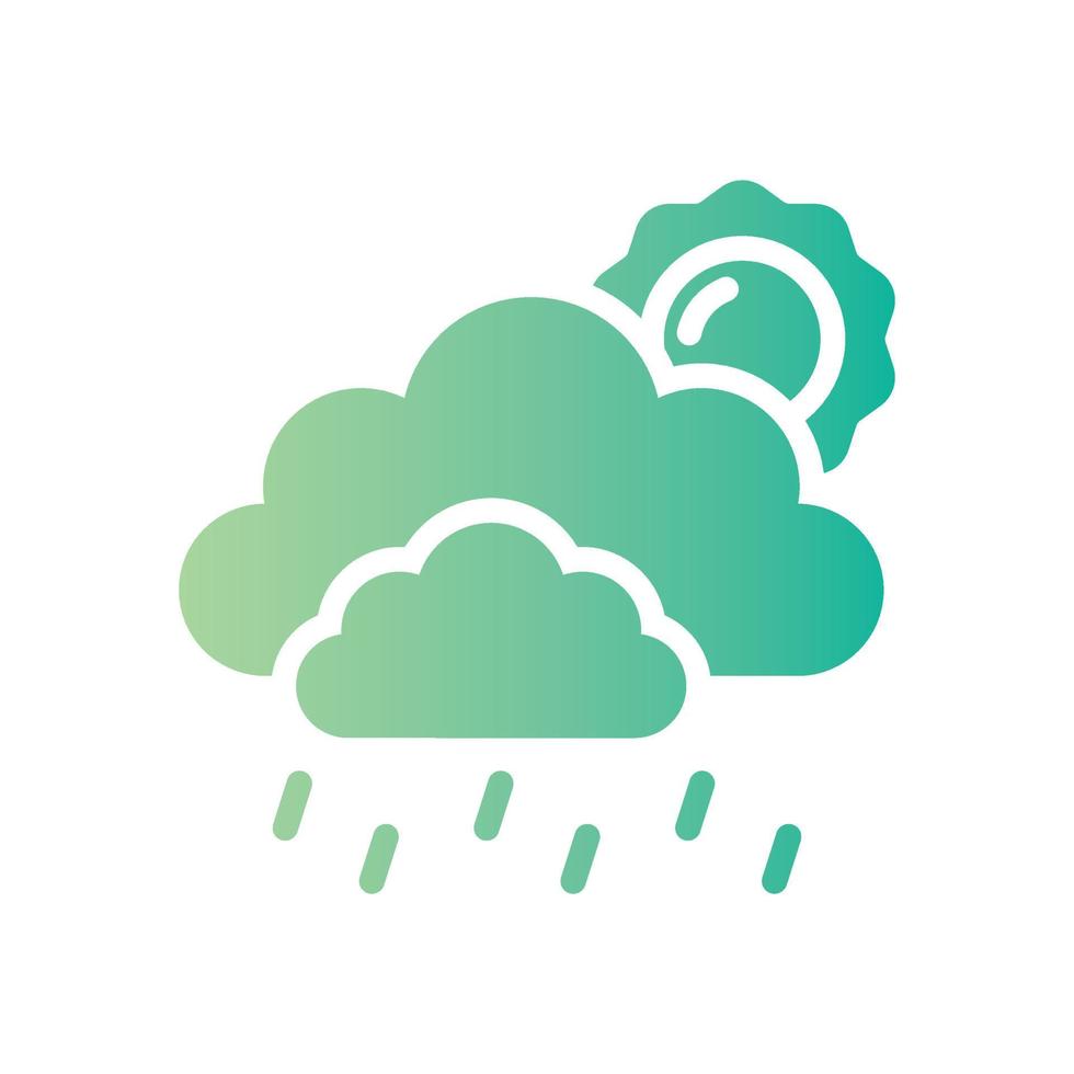 rain gradient icon vector