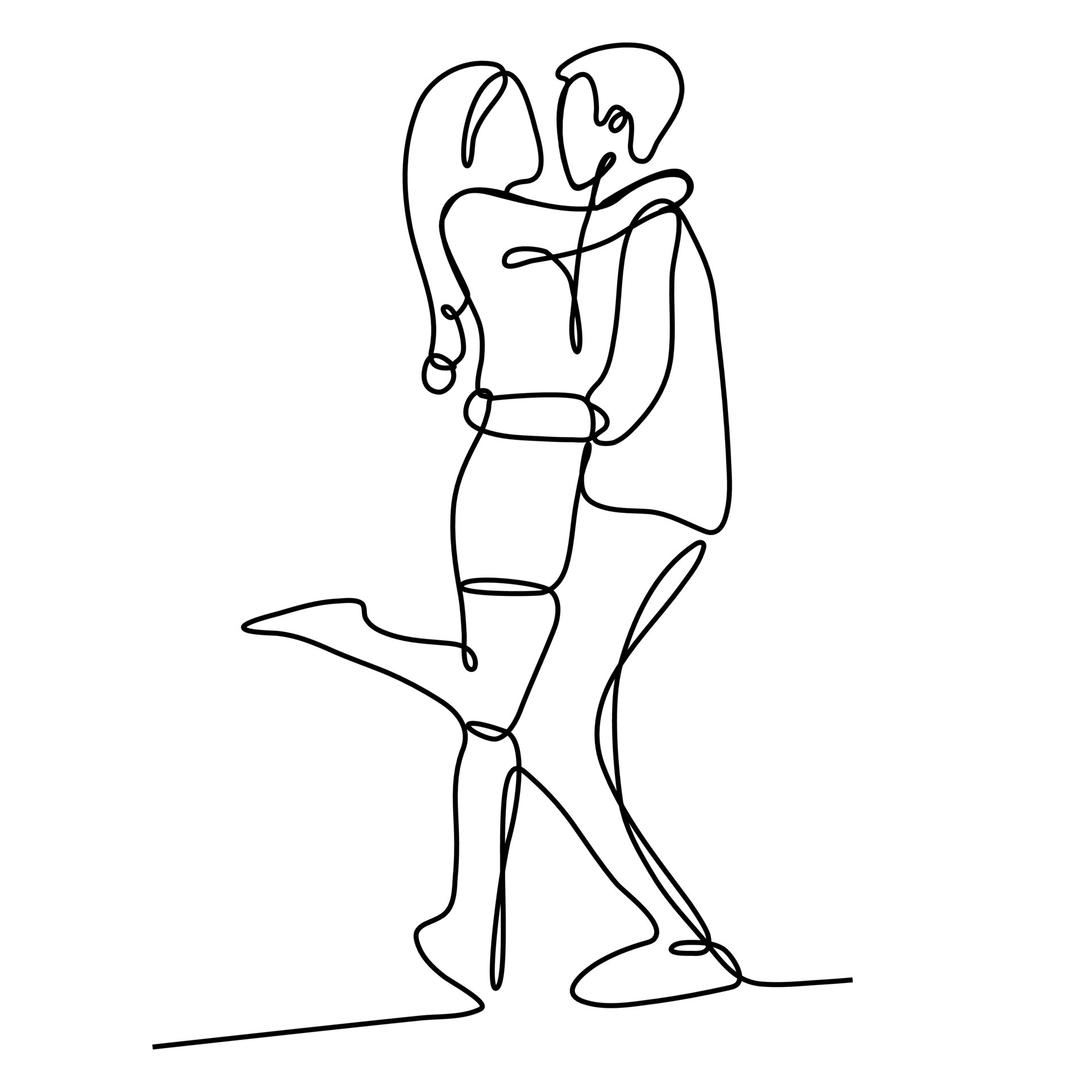 How to Draw Romantic Kisses Between Two Lovers - Step by Step