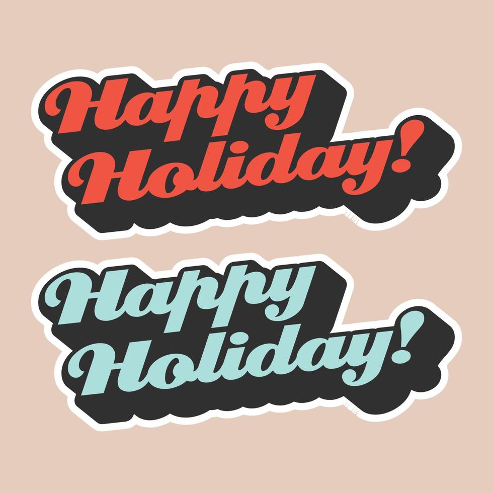 happy holiday svg quote for tshirt vector image