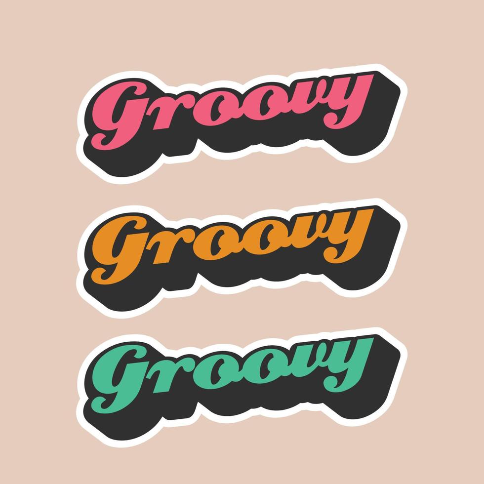 groovy svg quote for tshirt vector image
