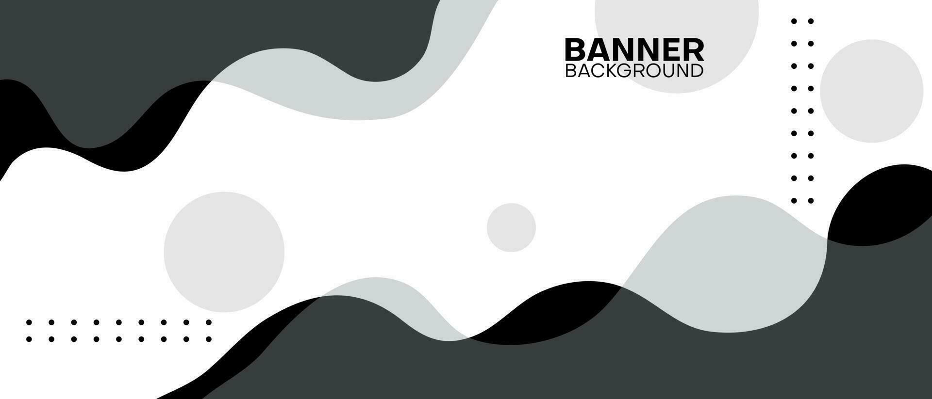abstract banner background with black and gray color vector