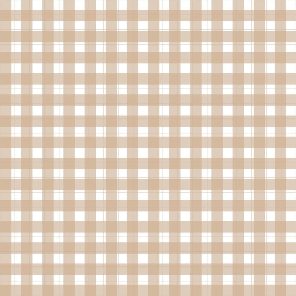 Tartan seamless pattern Plaid vector with pastel brown and white for print wallpaper textile for checkered background checkered tablecloth.