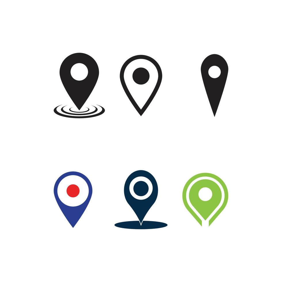 Location point Logo template vector icon illustration design