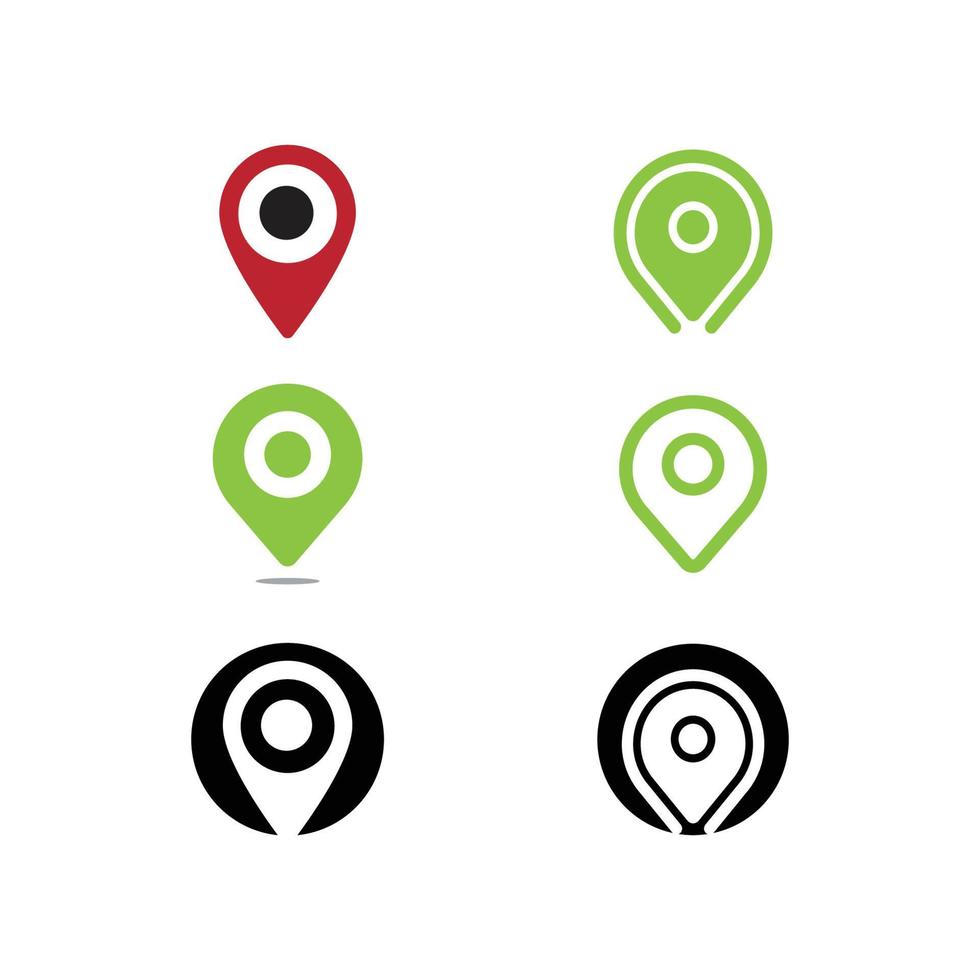 Location point Logo template vector icon illustration design