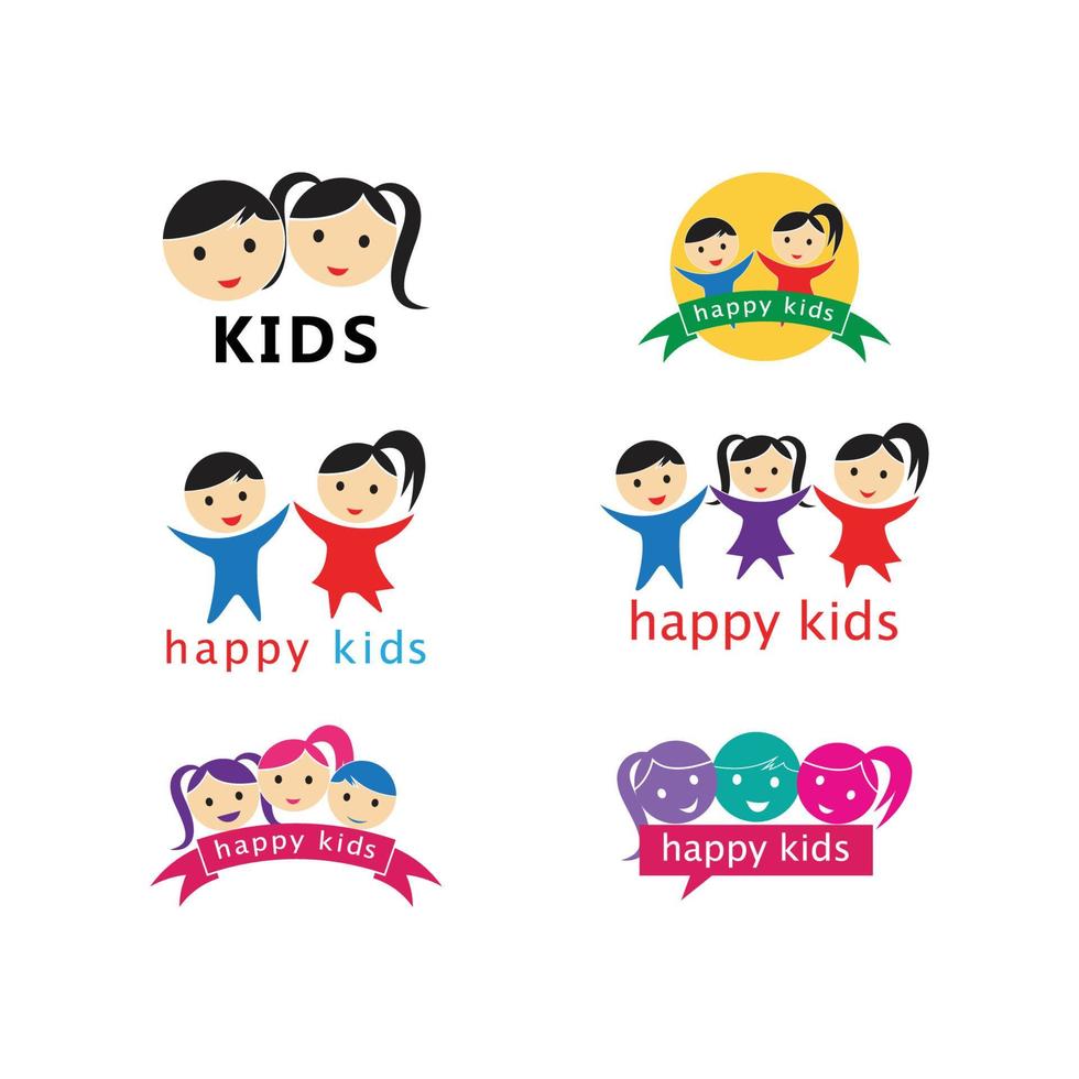 kids concept vector illustration icon design