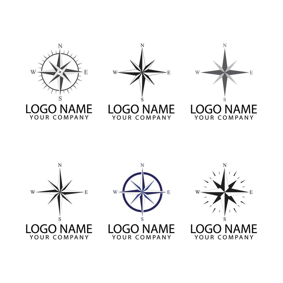 Compass Logo Template vector icon illustration design