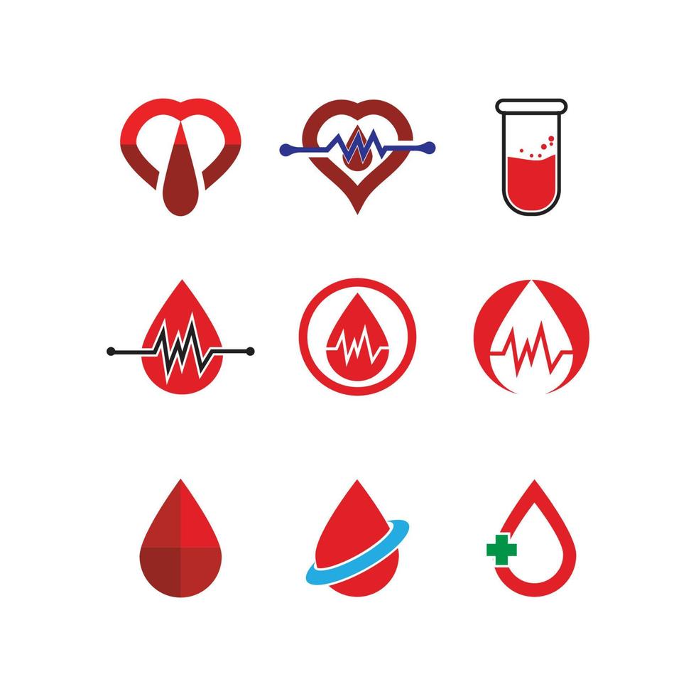 Blood drop donor vector illustration