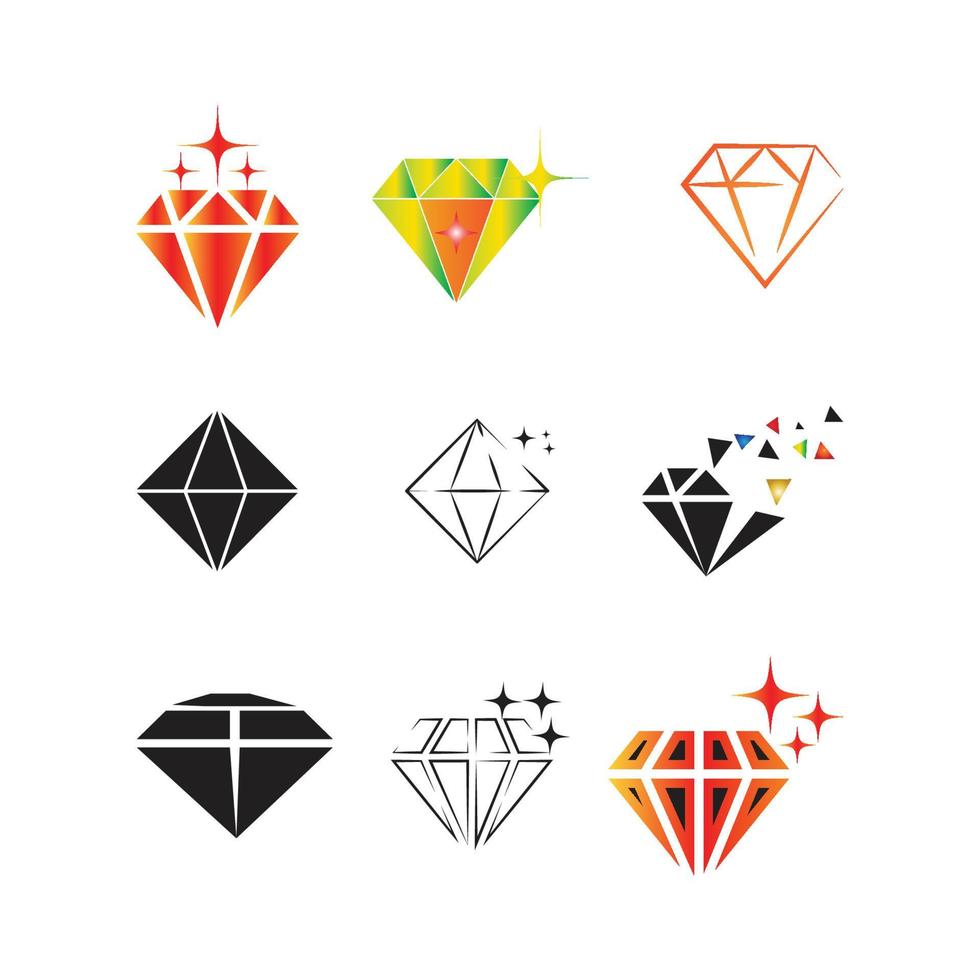 Diamond Logo Template vector icon illustration design